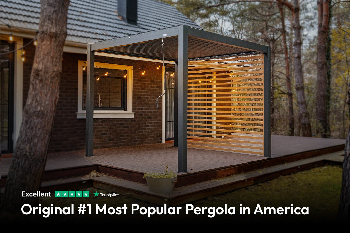 6-8 Week Delivery: Hansø Aluminum Pergola Kit