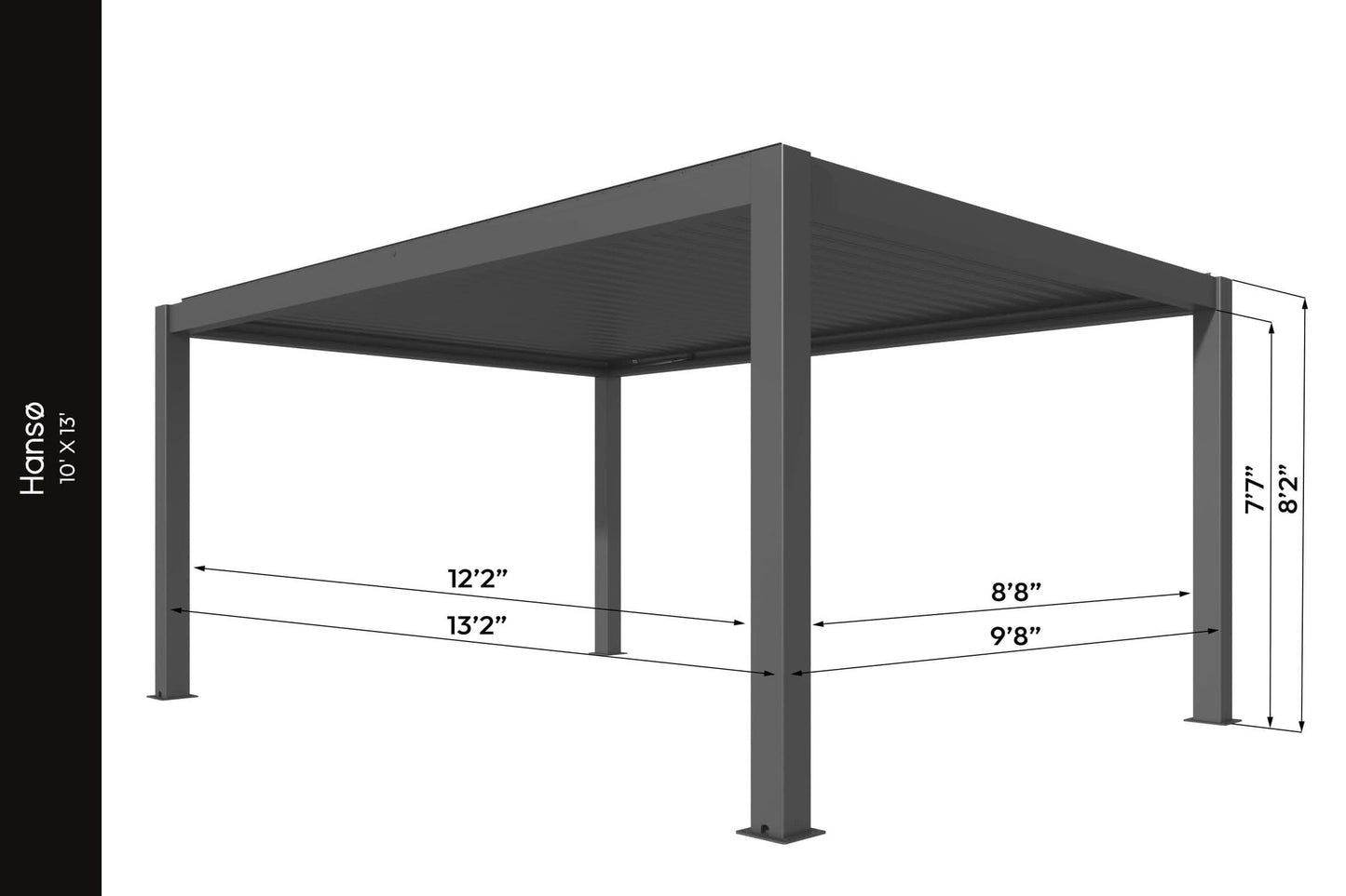 Hansø Aluminum Pergola Kit (Work In Progress - Has New Upgrades)