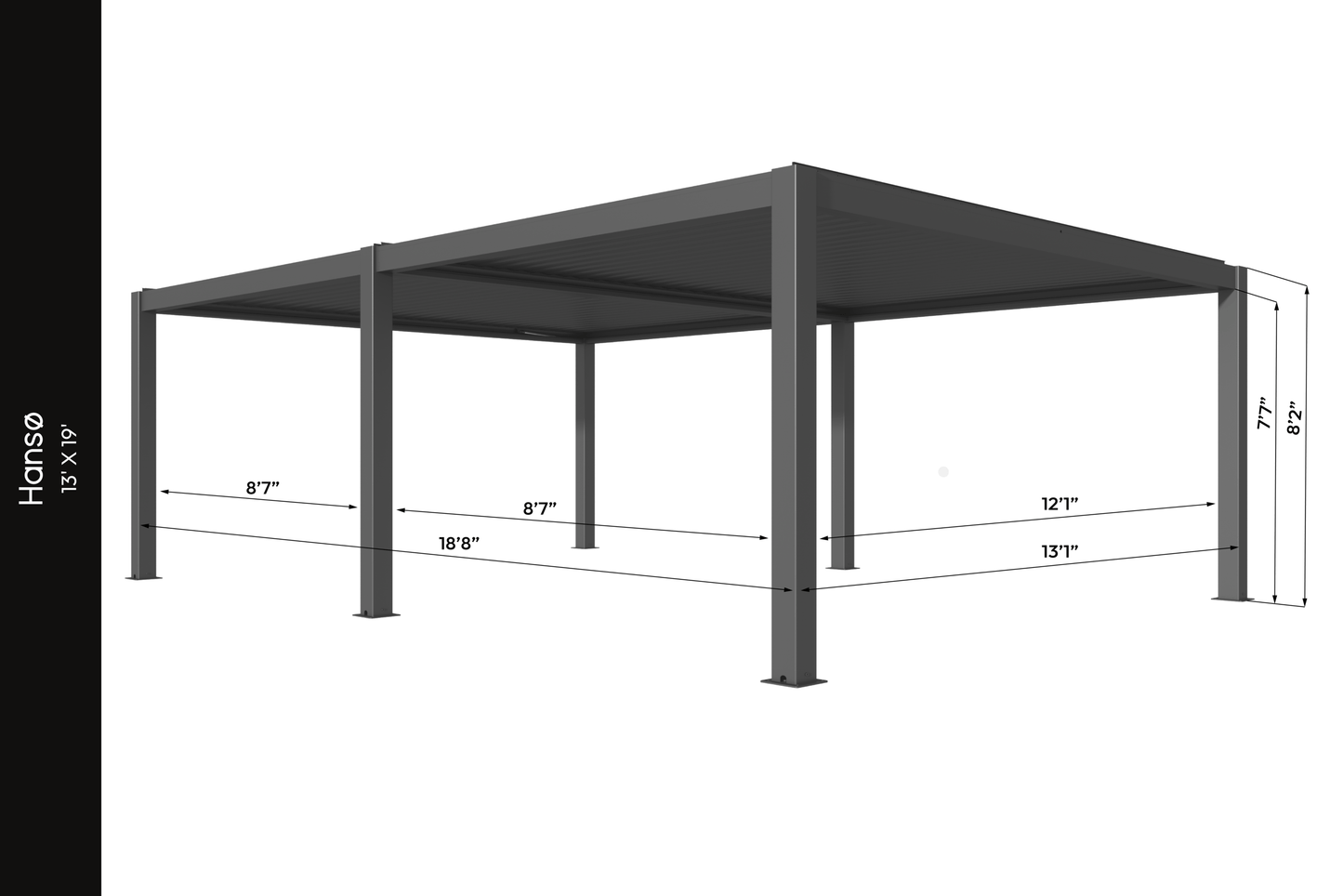 Hansø Aluminum Pergola Kit (Work In Progress - Has New Upgrades)