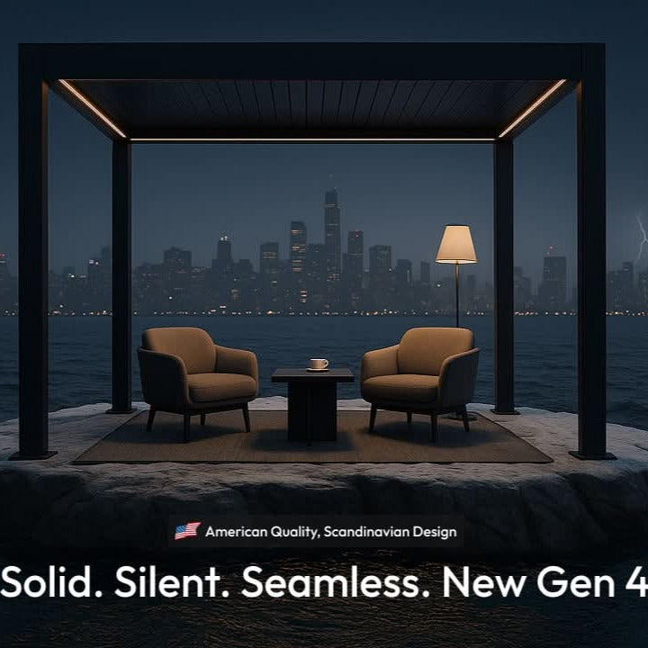 6-8 Week Delivery: Hansø Aluminum Pergola Kit