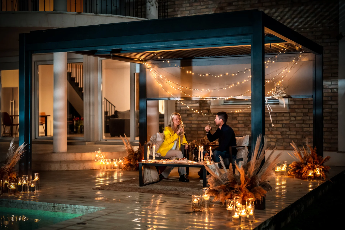 6-8 Week Delivery: Hansø Aluminum Pergola Kit
