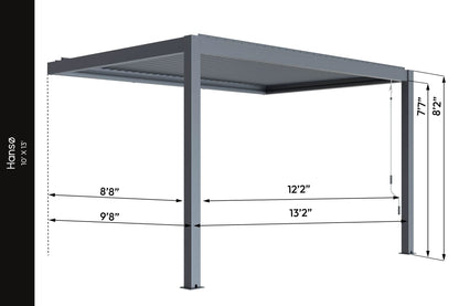 Hansø Aluminum Pergola Kit (Work In Progress - Has New Upgrades)