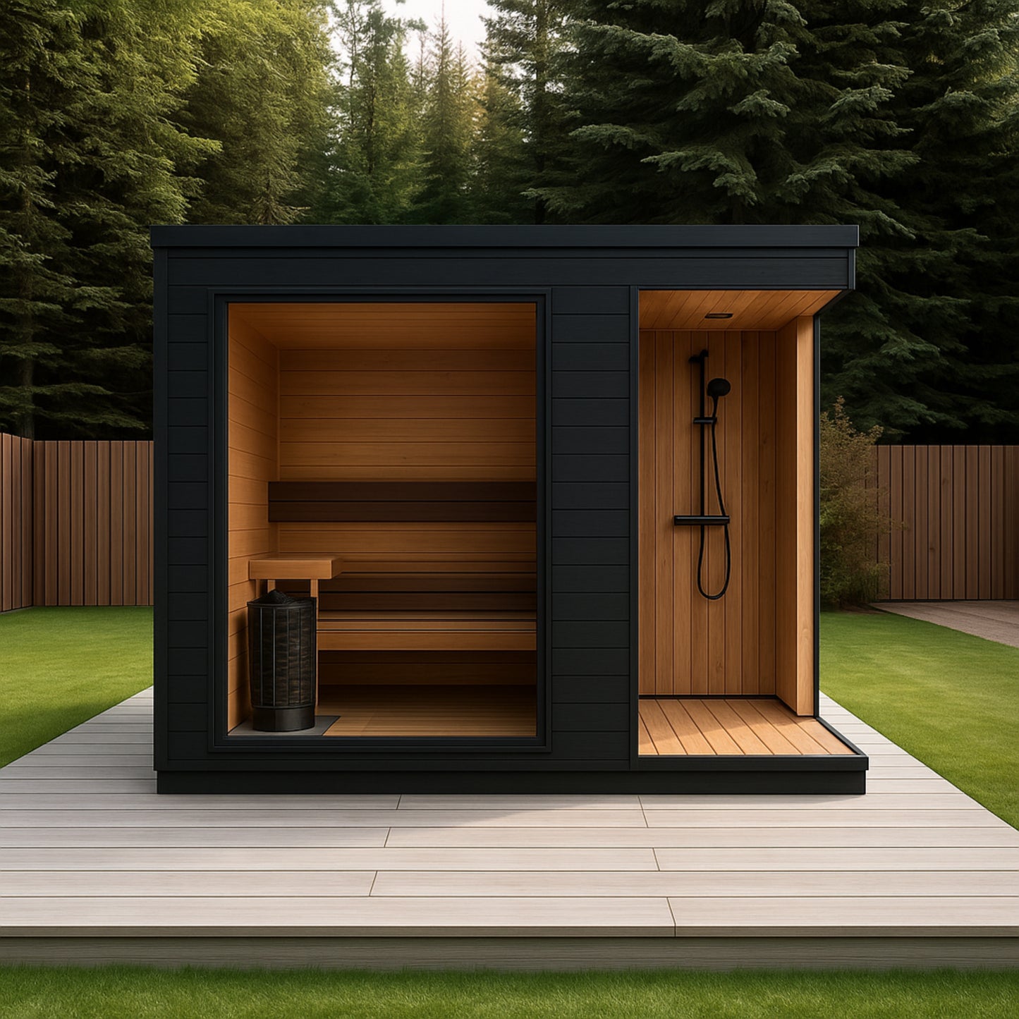 Virelux Summit Outdoor Sauna &amp; Shower Suite