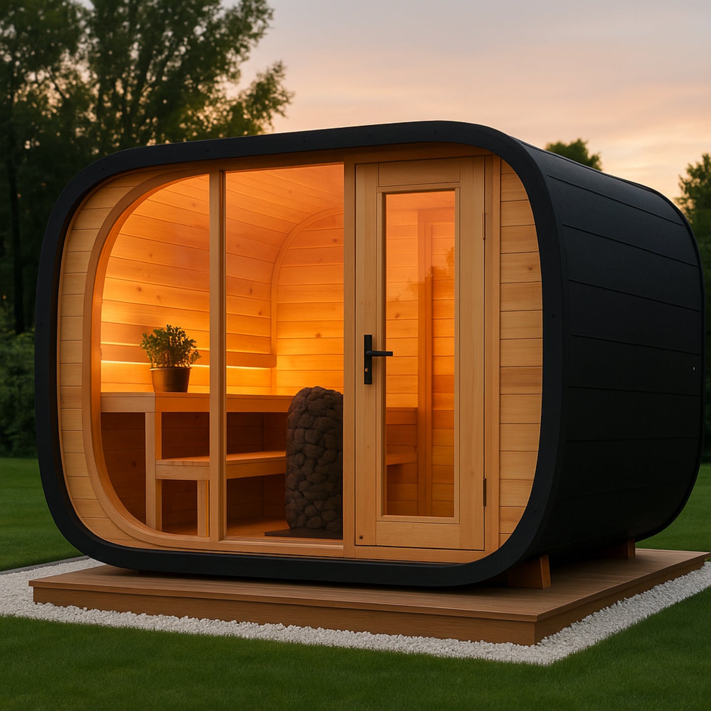 Aurova Horizon Outdoor Panorama Sauna