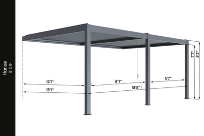 Hansø Aluminum Pergola Kit (Work In Progress - Has New Upgrades)